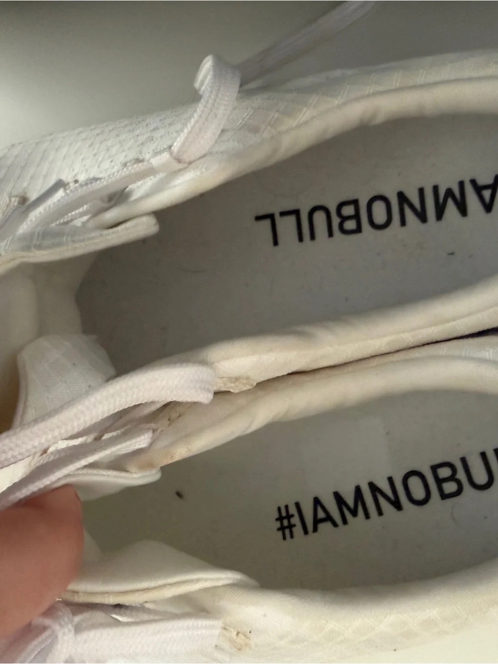 No Bull White Mens Sneakers